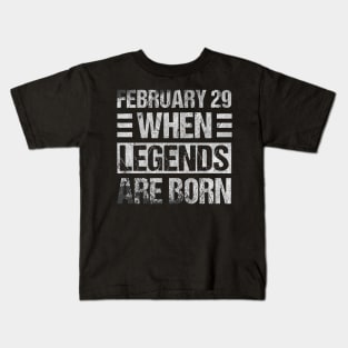 February 29 Birthday Cool Leap Year Retro Kids T-Shirt